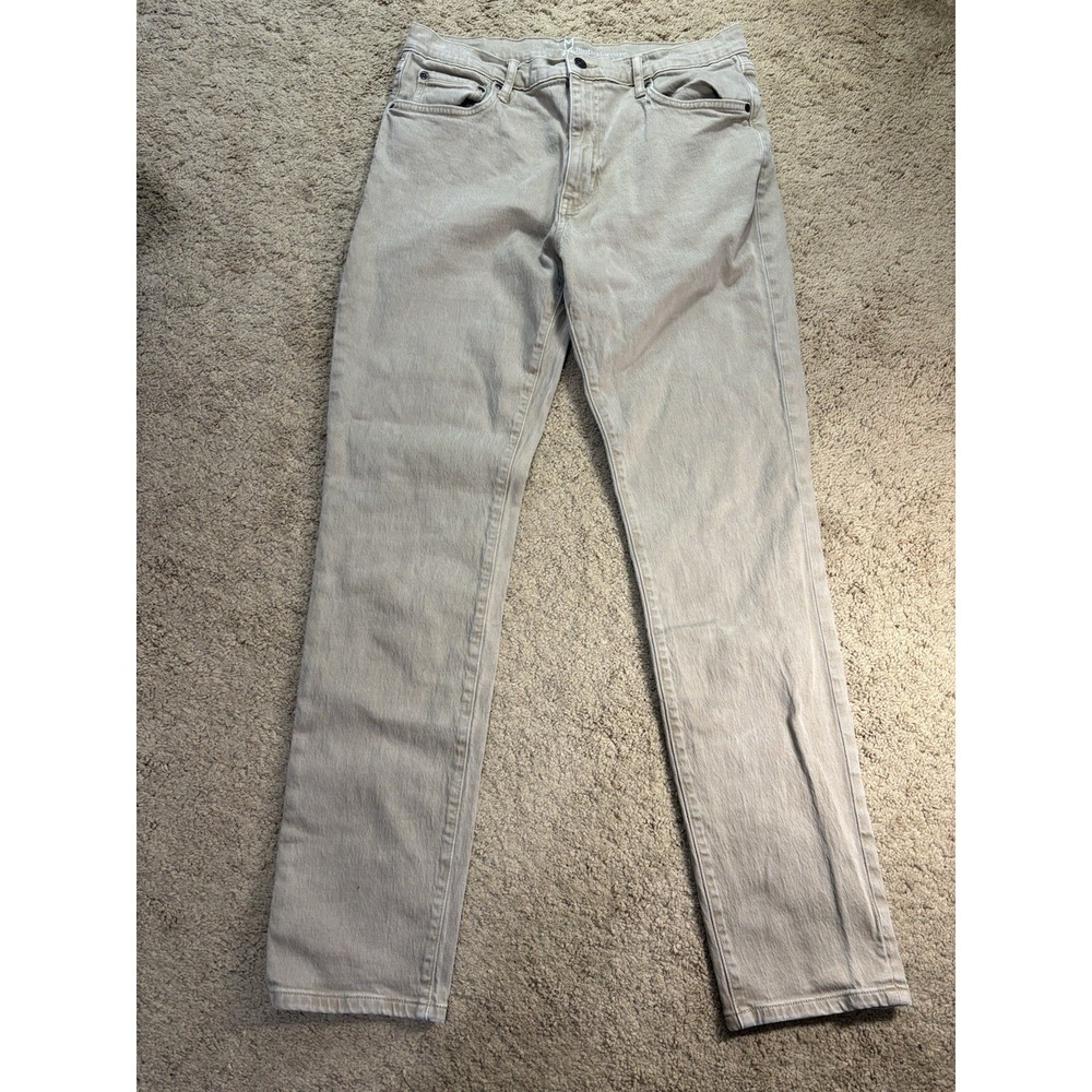 Mutual Weave‎ The Taper Jeans Men 34x34 Skinny Brown Denim Hi-Rise Preppy